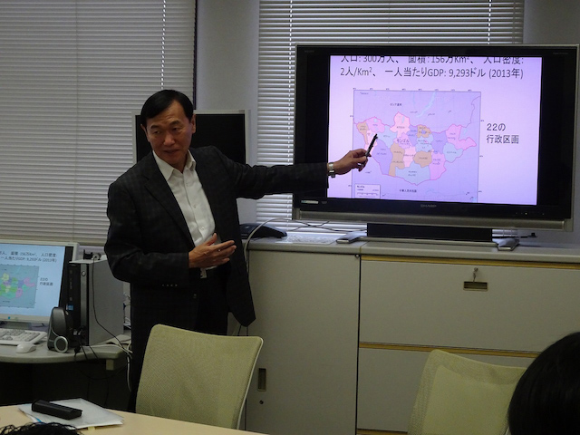 第4回　講義「モンゴルの保健医療の実態を学ぶ」